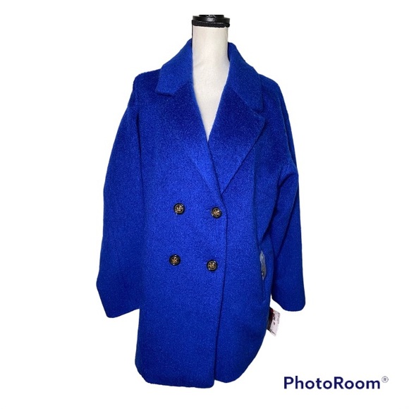 Wildflowers Jackets & Coats New Wildflower Womens Plaid Wool Pea